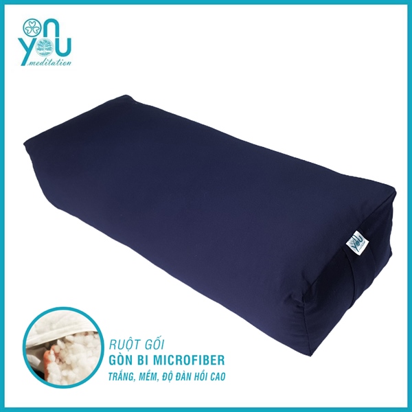 Gối bolster phục hồi thư giãn – Xanh Navy (Yin Yoga Bolster) | OnYou Meditation