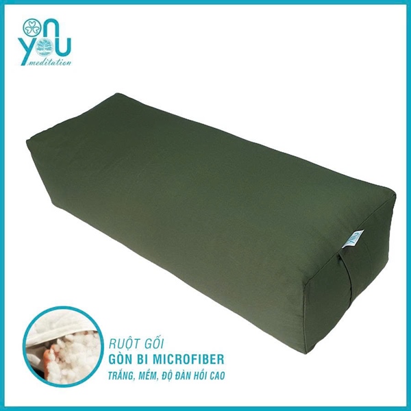 Gối bolster phục hồi thư giãn – Xanh Rêu (Yin Yoga Bolster) | OnYou Meditation