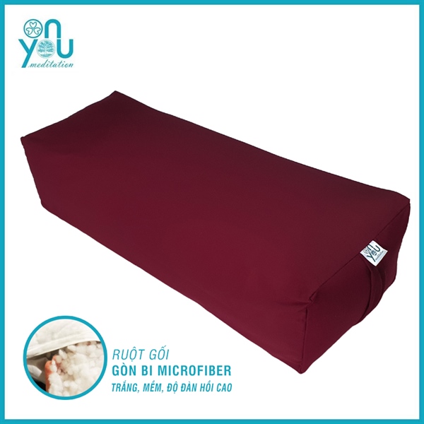 Gối bolster phục hồi thư giãn – Đỏ Đô (Yin Yoga Bolster) | OnYou Meditation