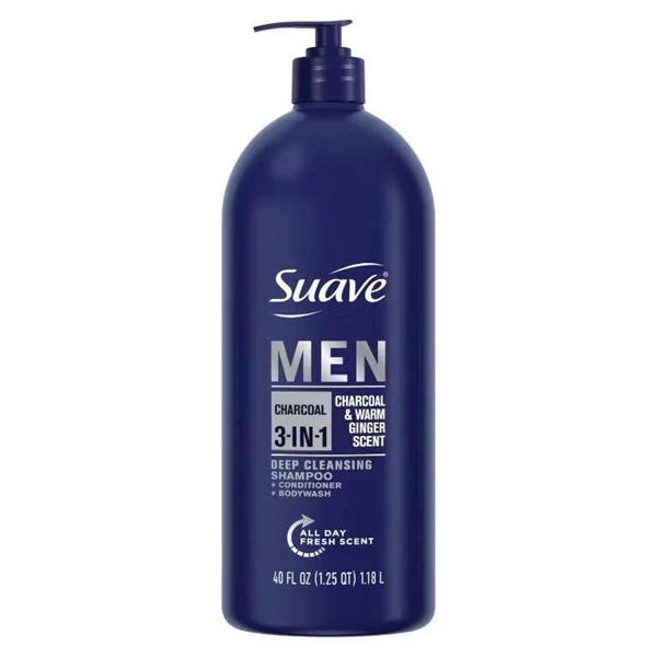 Sữa tắm gội Suave Men 3in1 Charcoal 1.18L (Mỹ)