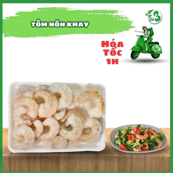 Tôm Nõn Rã Đông 400G - khoảng 30 con