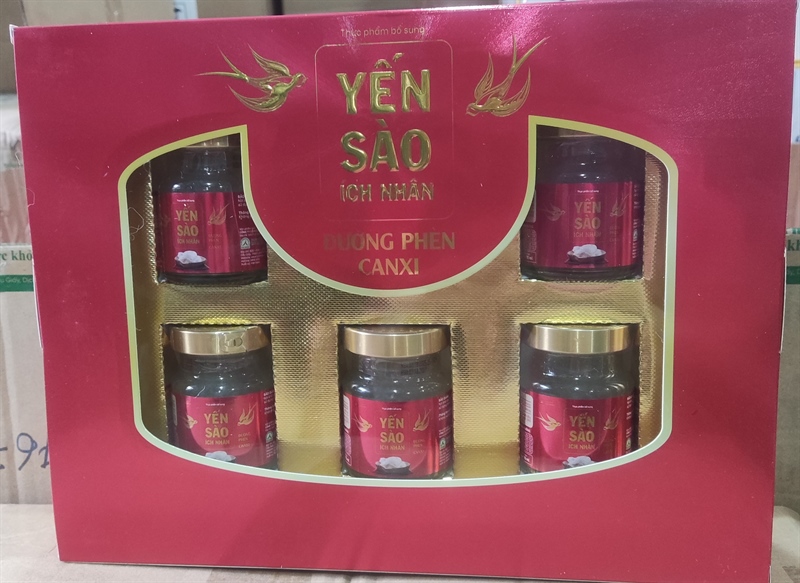 Yến sào Ích Nhân đường phèn, canxi (Hộp 6 lọ 70ml)- Tăng đề kháng cơ thể