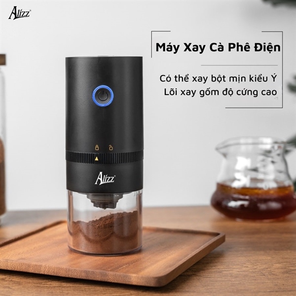 Máy xay hạt cà phê mini sạc điện Alizz AL-14496