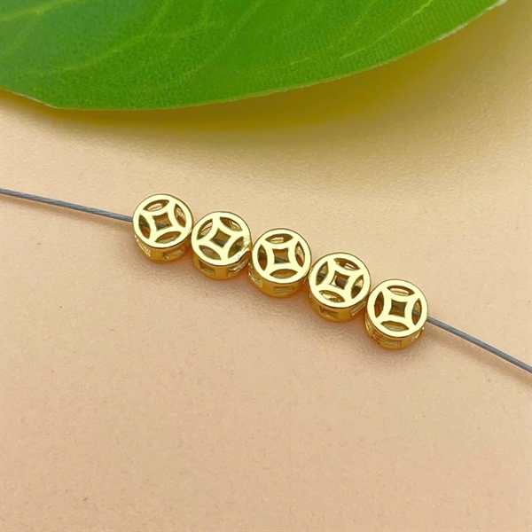 Kim tiền 4mm mạ vàng CM047-4