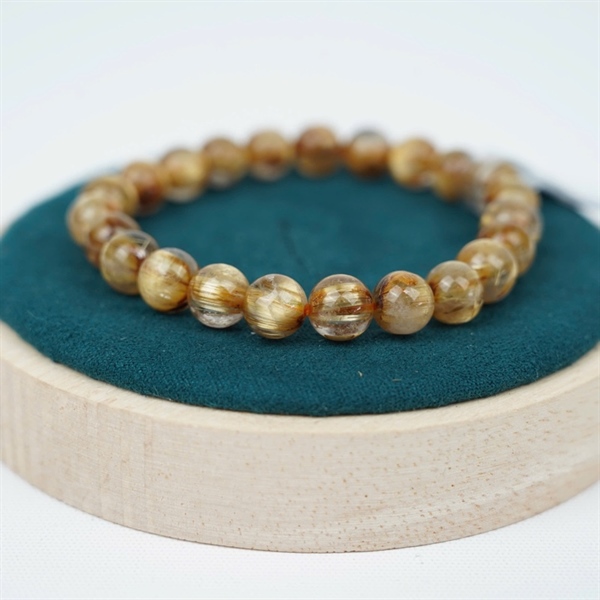 Vòng tay tóc vàng 23 hạt ly8.44-8.06 (467256) KG+