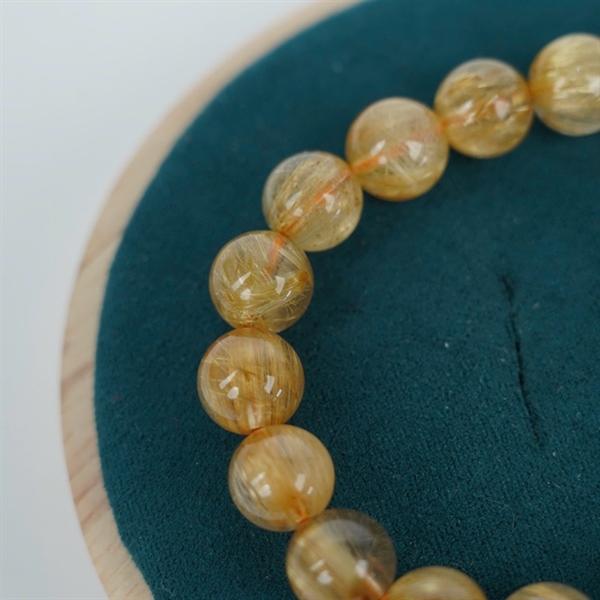 Vòng tay tóc vàng 19 hạt ly10.48-10.07 (853864) KG+