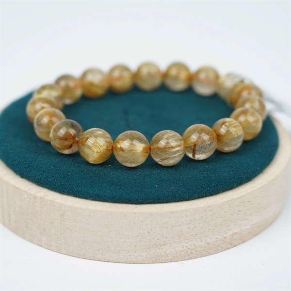 Vòng tay tóc vàng 19 hạt ly10.48-10.07 (853864) KG+