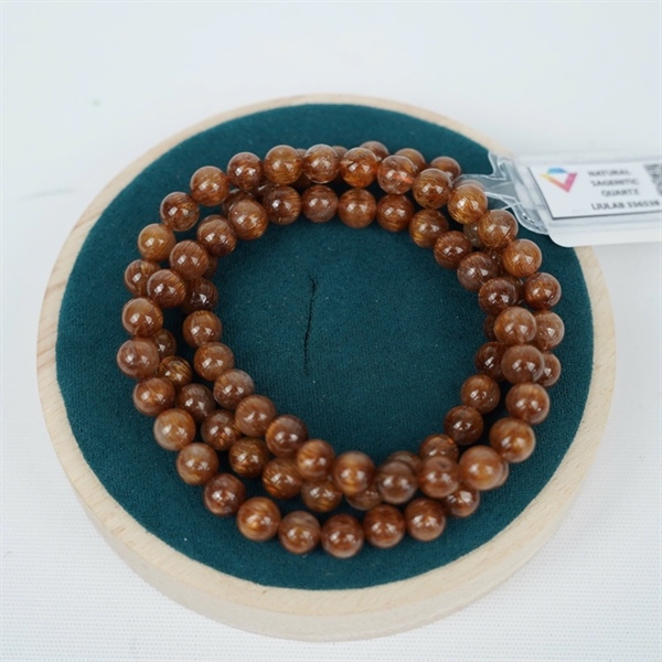 Chuỗi tóc nâu đồng trục 86 hạt ly6.95-6.39 (336538) KG+