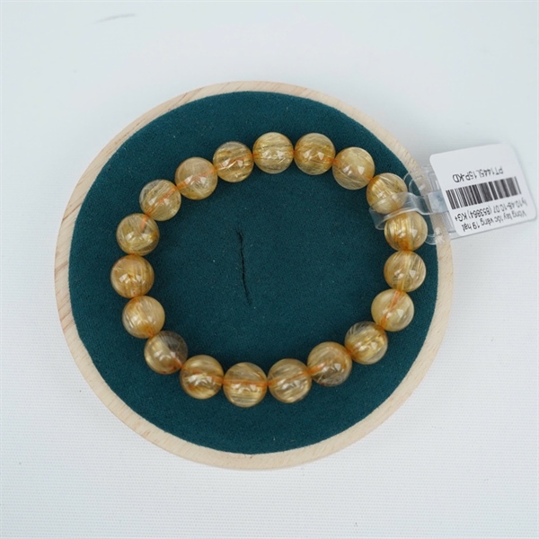 Vòng tay tóc vàng 19 hạt ly10.48-10.07 (853864) KG+