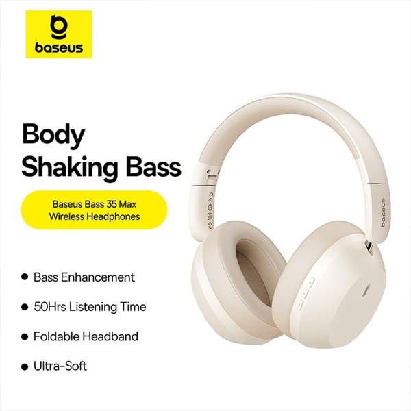 Tai nghe Bluetooth chụp tai Baseus Bass 35 MAX