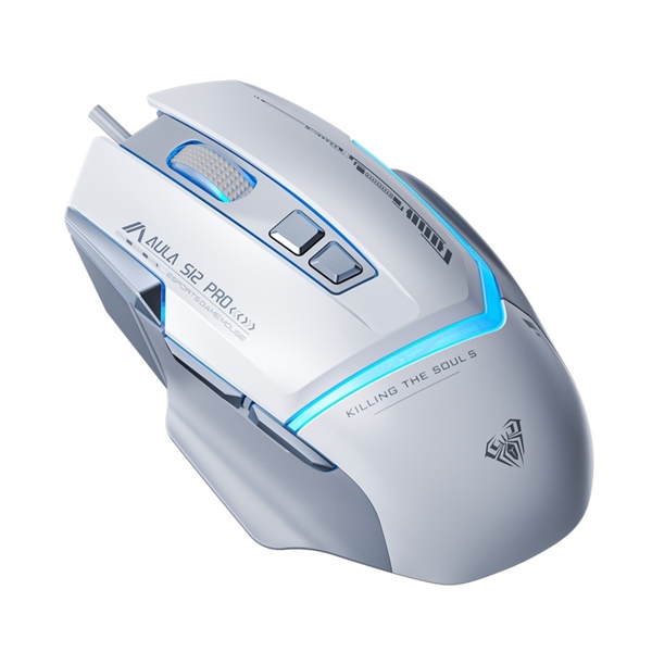 Chuột Gaming Aula S12 Pro (màu trắng xám)