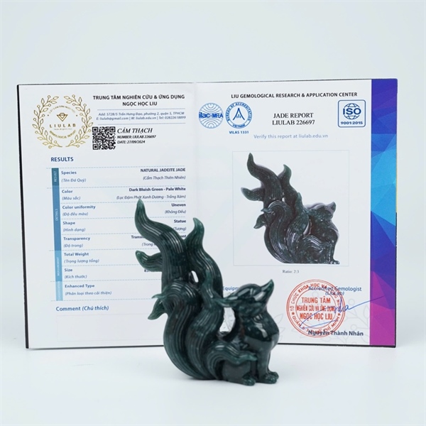 Tác phẩm hồ ly lam băng Gua (226697) KG+