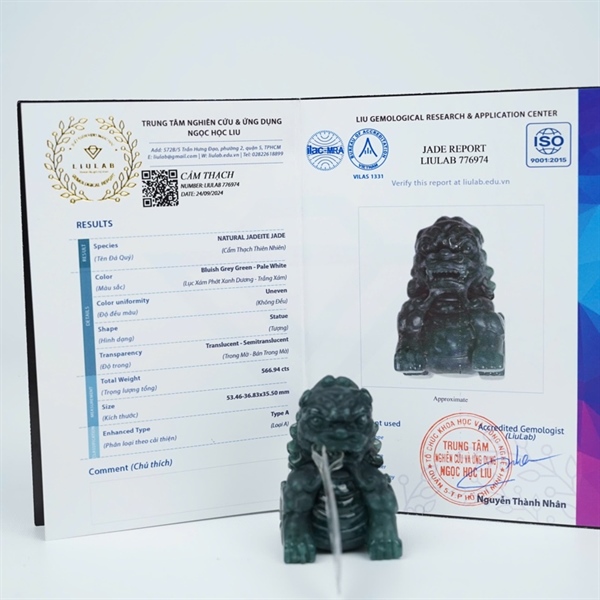 Ấn sư tử lam băng Gua (776974) KG+