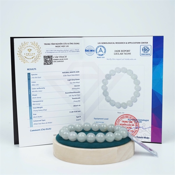 Vòng nếp băng cẩm My 18 hạt ly11.09-10.97 (743395) KG+