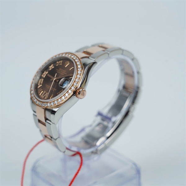 Đồng hồ Rolex mặt nâu viền kim (641M2655) sz34 (HC) KG+