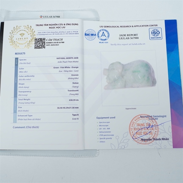 Tác phẩm đàn heo cẩm (6 con) kèm đế My (367988) KG+