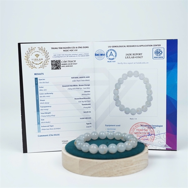 Vòng nếp băng sái kim hồng My 19 hạt ly10.09-9.86 (435627) KG+