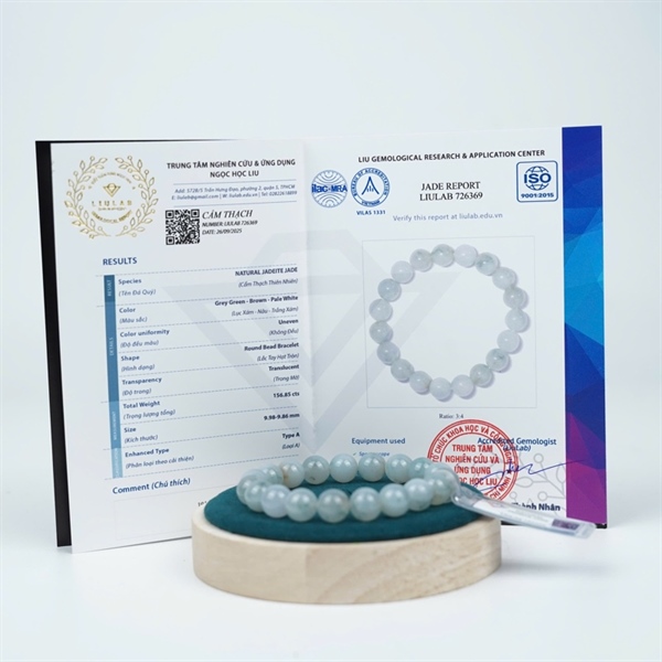 Vòng nếp băng hoa bay My 19 hạt ly9.98-9.86 (726369) KG+