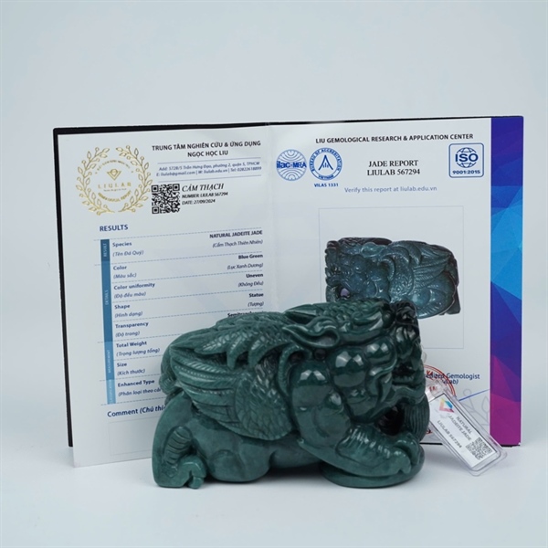 Tác phẩm tỳ hưu lam Gua (567294) KG+