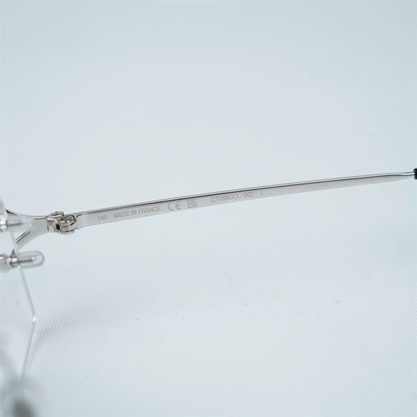 Kính Cartier càng trắng ko viền CT0563O 002 (56-18-140) KG+