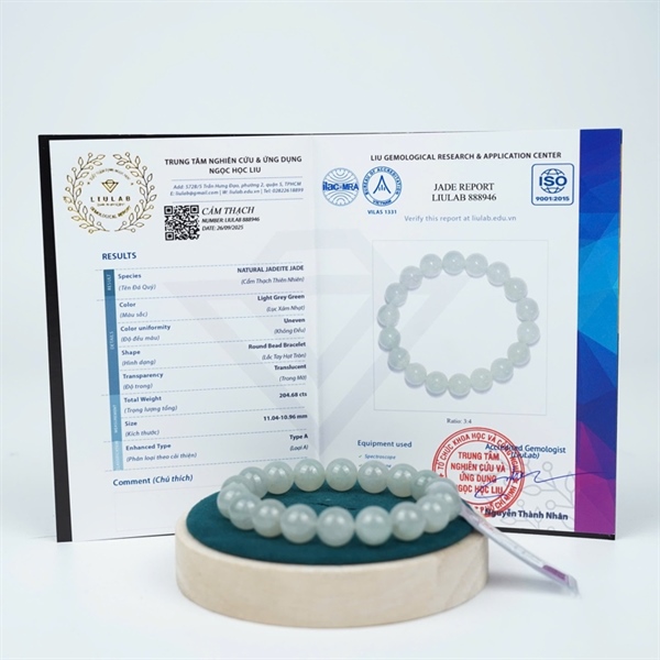 Vòng nếp băng cẩm My 18 hạt ly11.04-10.96 (888946) KG+