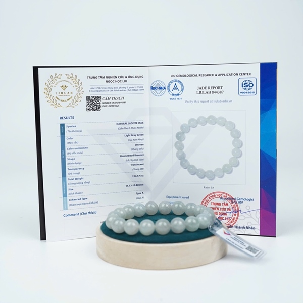 Vòng nếp băng cẩm My 19 hạt ly11.13-10.88 (844387) KG+