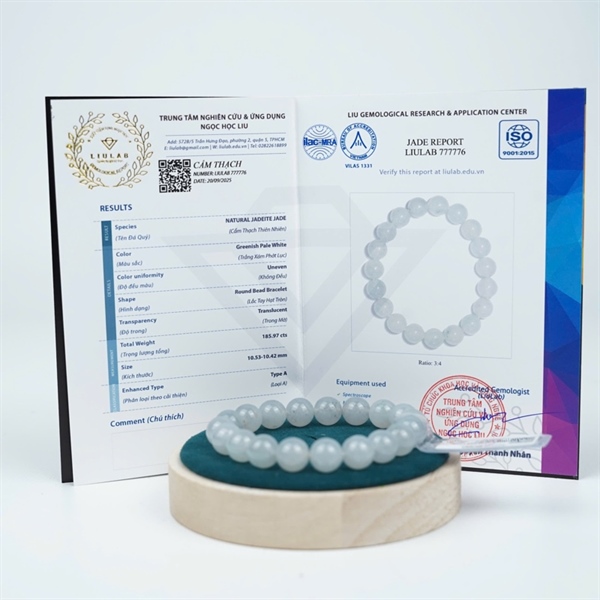 Vòng băng gà đen My 19 hạt ly10.53-10.42 (777776) KG+