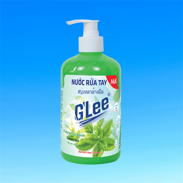 Nước Rửa Tay Cao Cấp GLee - Hương Trà Xanh - Chai 550Ml