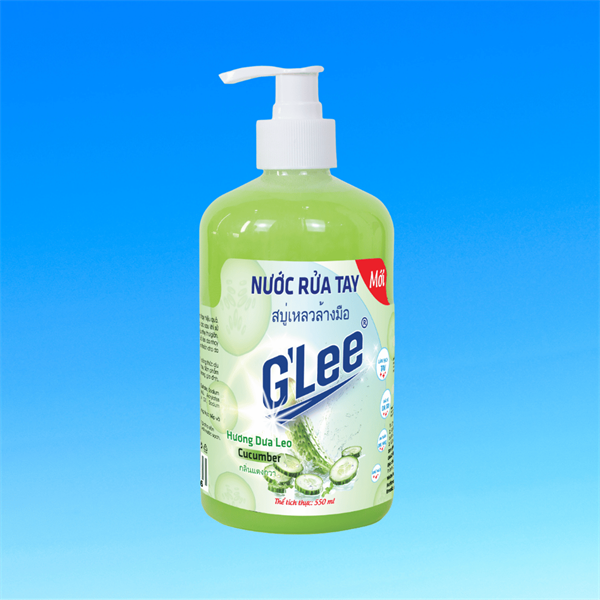 Nước Rửa Tay Cao Cấp GLee - Hương Dưa Leo - Chai 550Ml