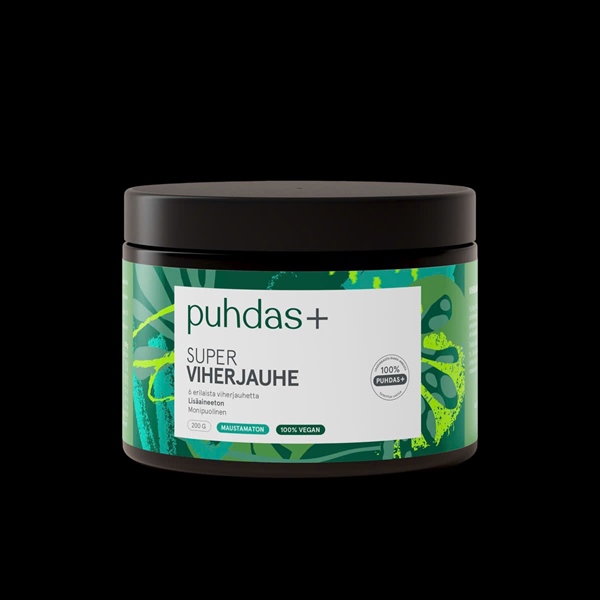 Bột rau xanh tảo xoắn cao cấp puhdas+ 200g