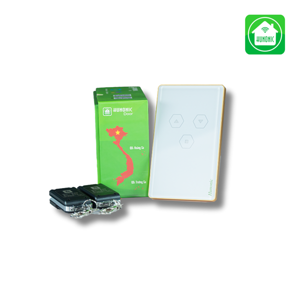 Công tắc Cửa Cuốn Wifi Hunonic Door màu Trắng