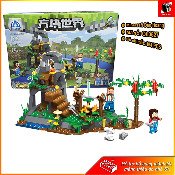 Đồ chơi lắp ráp minecraft đảo hoang Ql5027