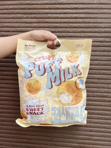 Bánh su puff milk Hàn Quốc