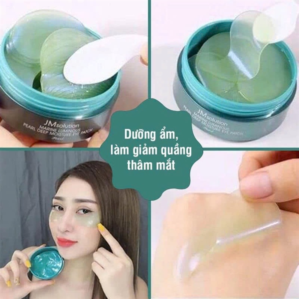 Mặt nạ mắt Ngọc trai xanh Jm Solution EYE mask 30 cặp giảm thâm quầng