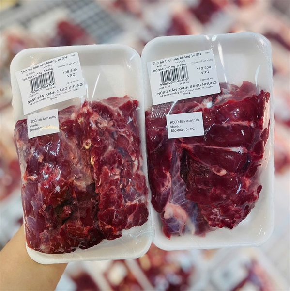 TS - Thịt bò tươi nạc không bì