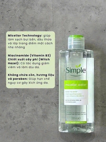 Tẩy trang Simple |A5