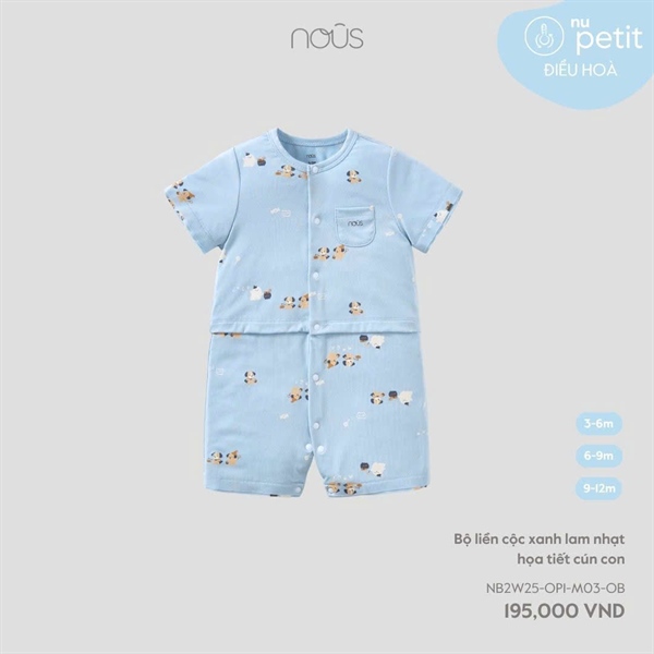 2500 - 6M/12M Bộ liền cộc HT cún con