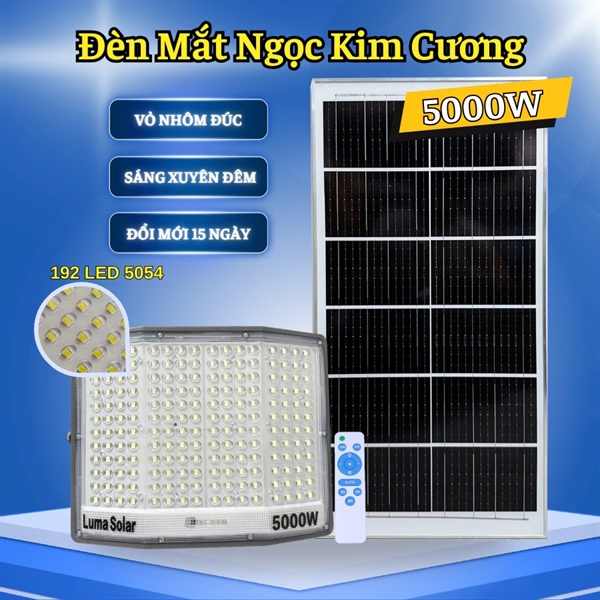 Đèn NLMT mắt ngọc kim cương tấm pin 70x35cm