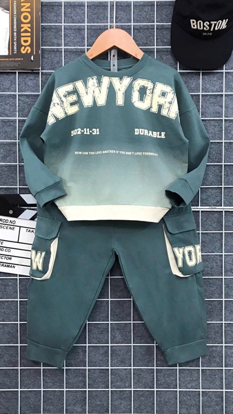 Bộ DT New York màu Xanh-Kem (6-10)