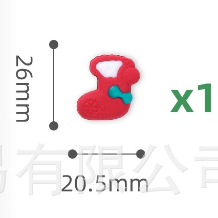 1 hình Cốm đường giáng sinh/ Tất đỏ