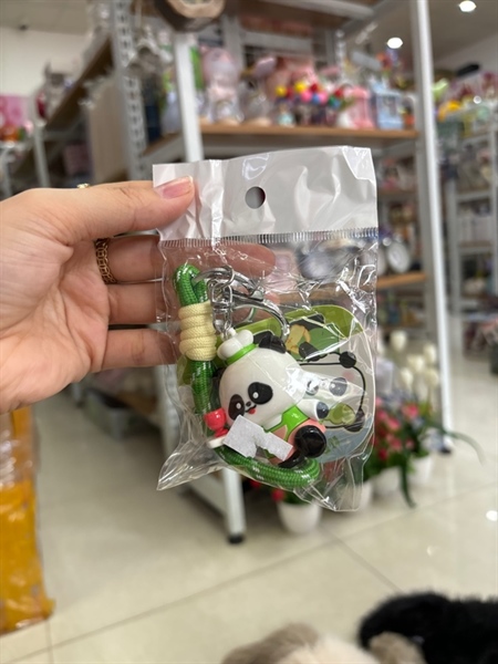 Móc khoá dây dùng gấu trúc