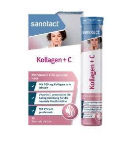 Viên đẹp da, chống oxy hóa - Sanotact Kollagen + C (Hộp 20 viên) - Đức