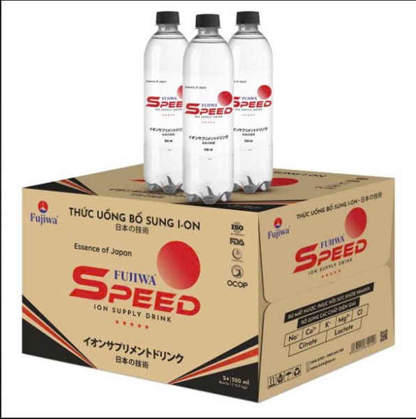 Nước uống bổ sung ion Fujiwa Speed ion Supply Drink 550ml (T*24 chai) - Fujiwa Việt Nam