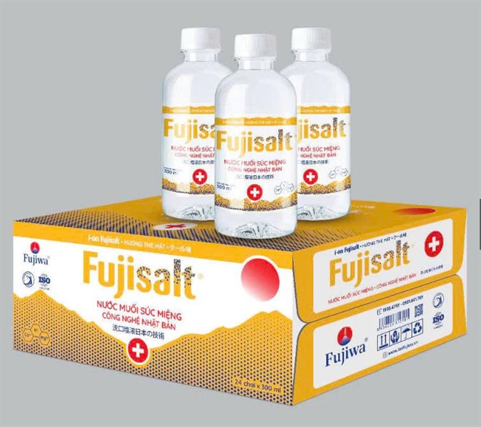 Nước súc miệng Ion muối 300ml (T*24 chai) hương the mát - Fujiwa Việt Nam