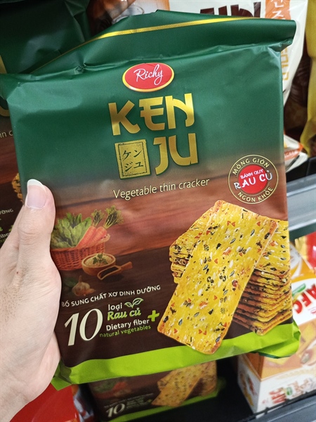 Bánh quy Kenju rau củ túi 192g-18