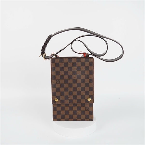 Túi LV đeo chéo ô vuông nâu sz16 KG+