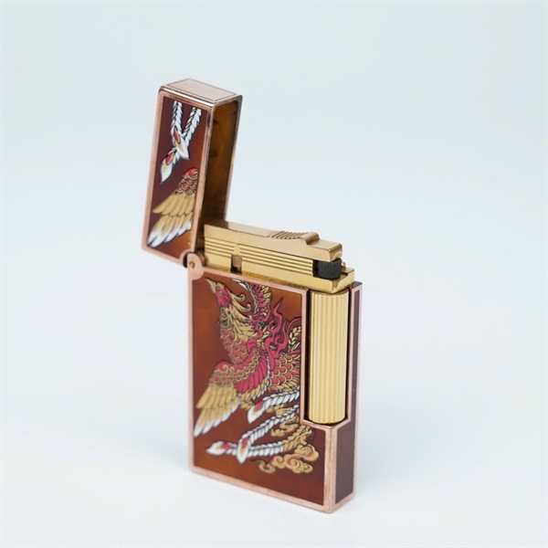 Bật lửa S.T Dupont nâu hình phượng (7JAA30) KG+