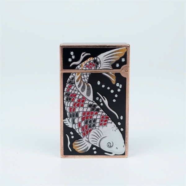 Bật lửa S.T Dupont đen hình cá chép (8GAU23) KG+