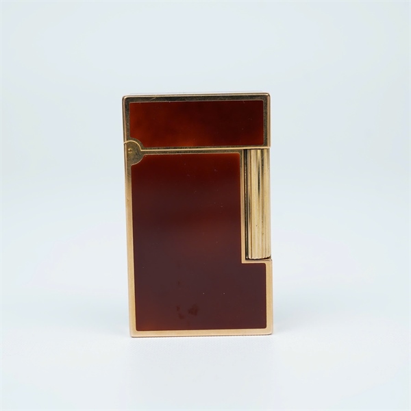 Bật lửa S.T Dupont nâu hình rồng xanh (83DDL62) KG+