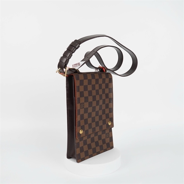 Túi LV đeo chéo ô vuông nâu sz16 KG+